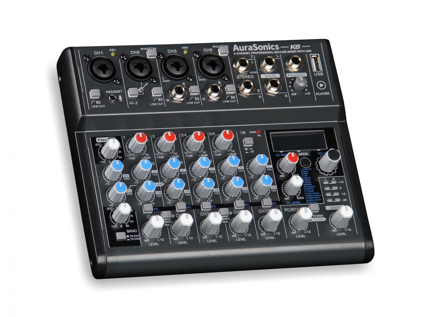 AuraSonics K8 компактный микшерный пульт в Бахчисарае