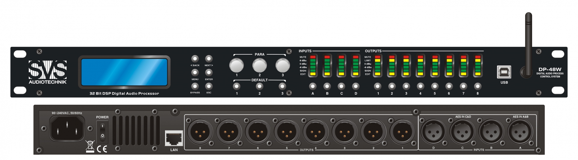 SVS Audiotechnik DP-48W Цифровой процессор: 4 входа 8 выходов в Бахчисарае