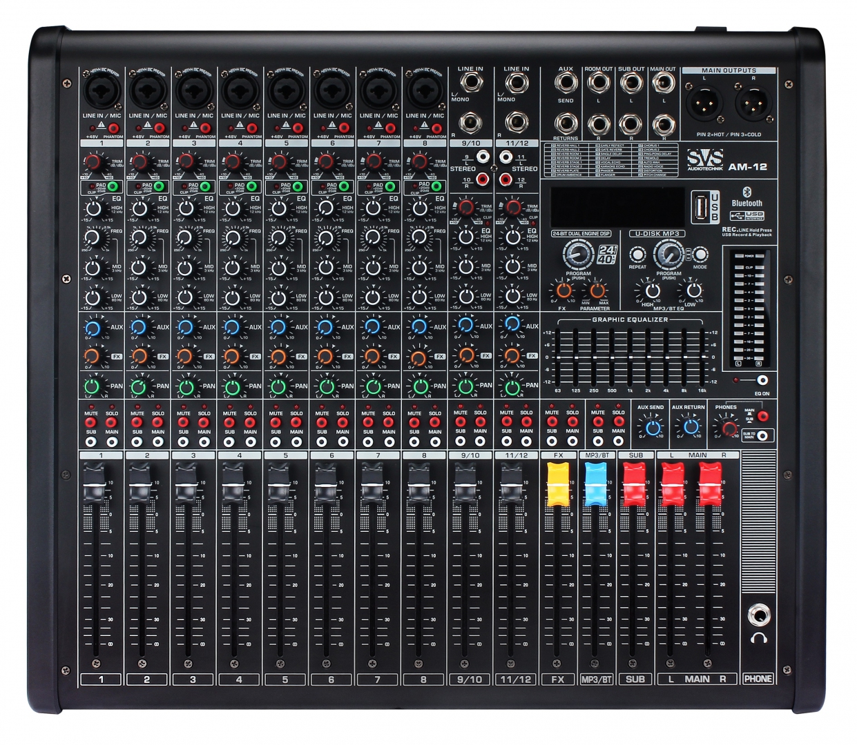 SVS Audiotechnik mixers AM-12 Микшерный пульт аналоговый, 12-канальный в Бахчисарае